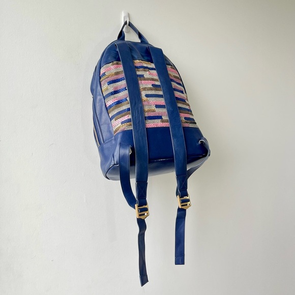 WANT Les Essentiels Piper Backpack - Blue Stripe Cord - Picture 3 of 7
